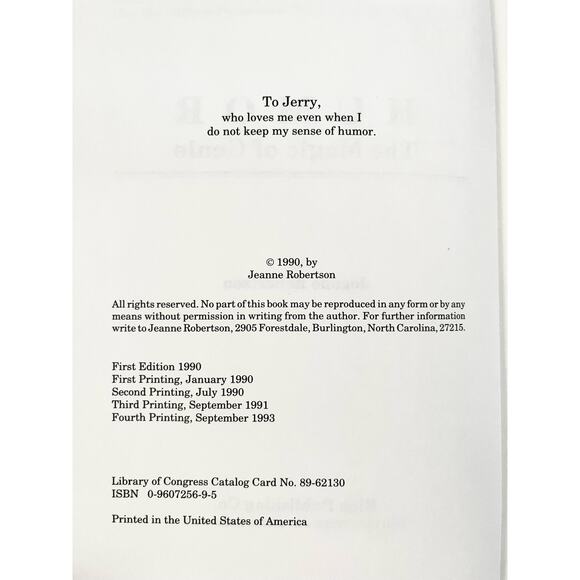 Humor: The Magic Genie - Autographed Signed by Jeanne Robertson - Picture 5 of 8